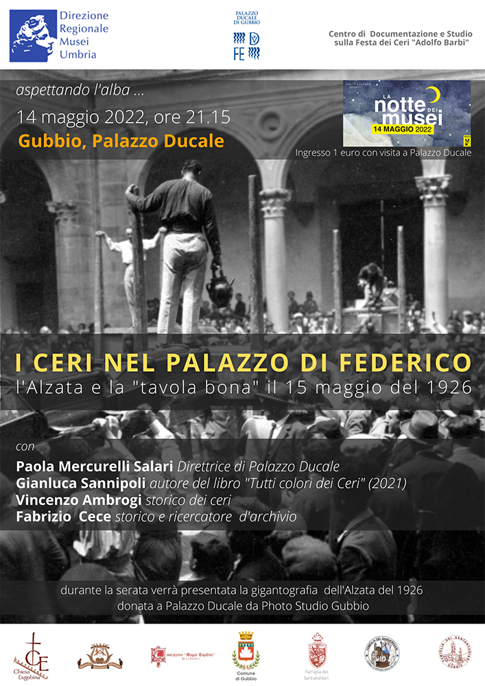 I ceri nel palazzo di Federico. L'alzata e la "tavola bona" il 15 maggio del 1926